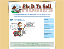 Tablet Screenshot of fixittosellhomes.com